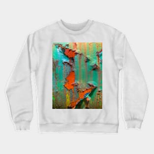 Flaking Paint on Rust Crewneck Sweatshirt